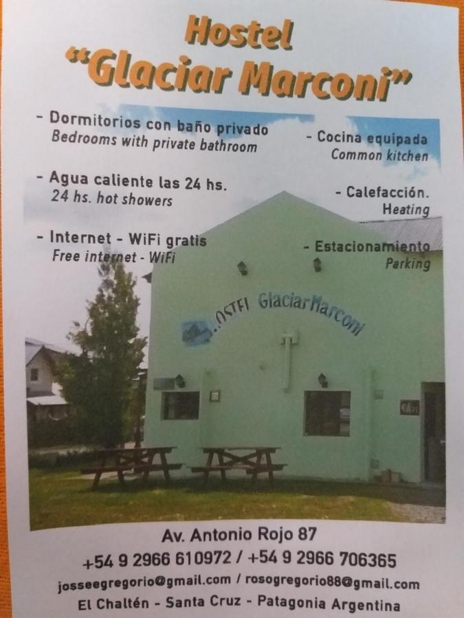 A Pousada Glaciar Marconi El Chaltén Exterior foto
